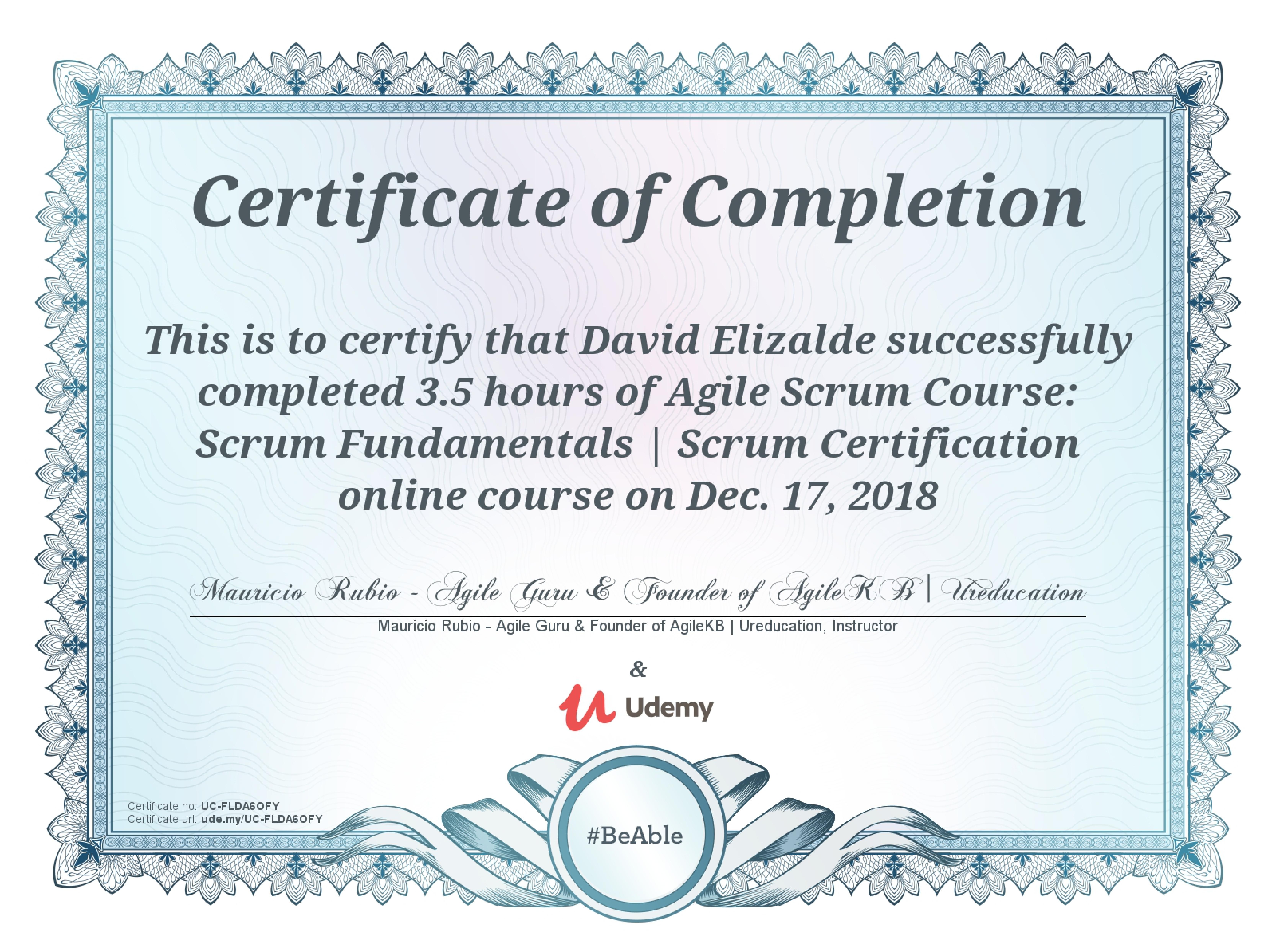 Agile Scrum Course: Scrum Fundamentals & Certification