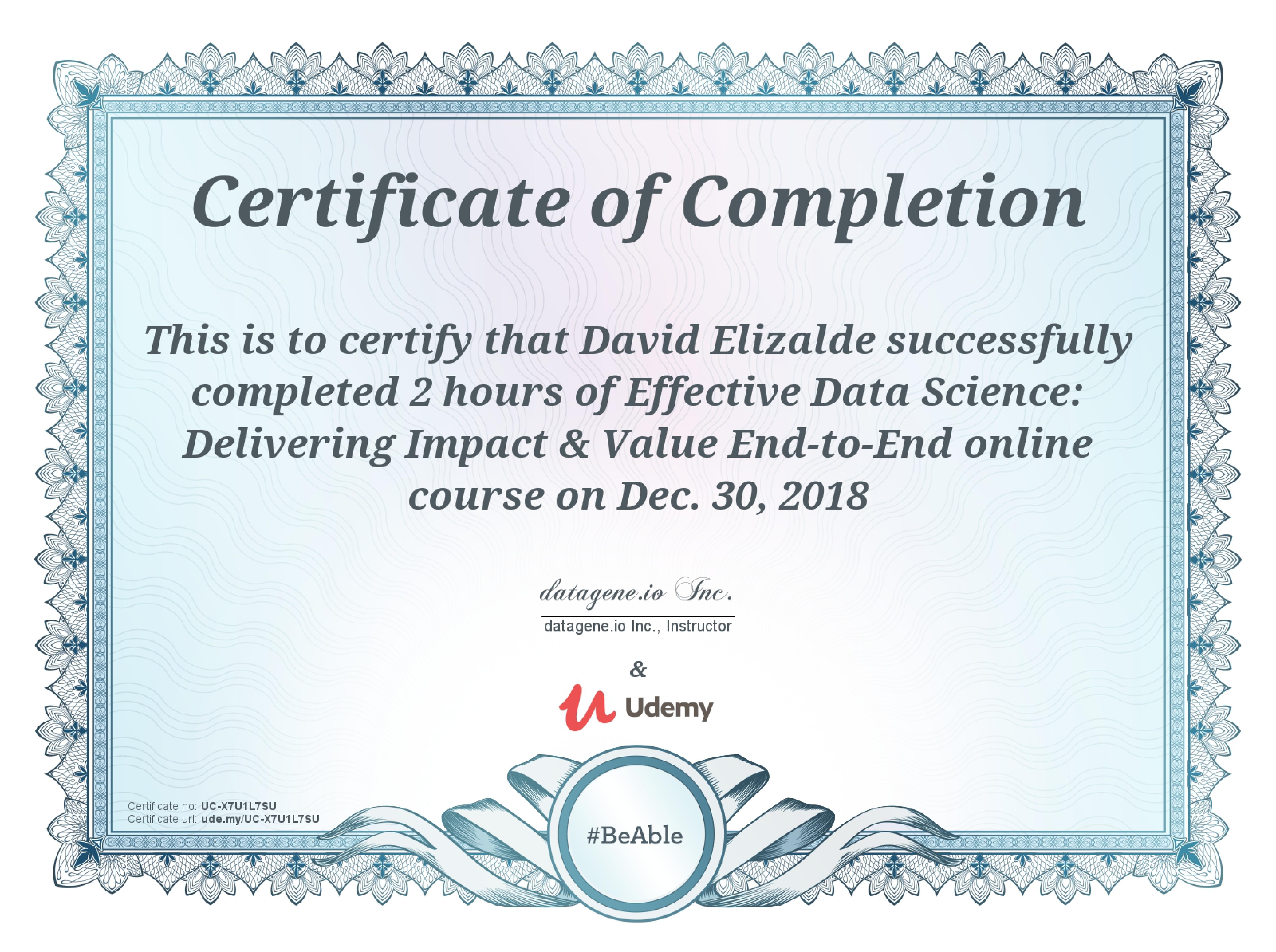 Effective Data Science: Delivering Impact & Value End-to-End