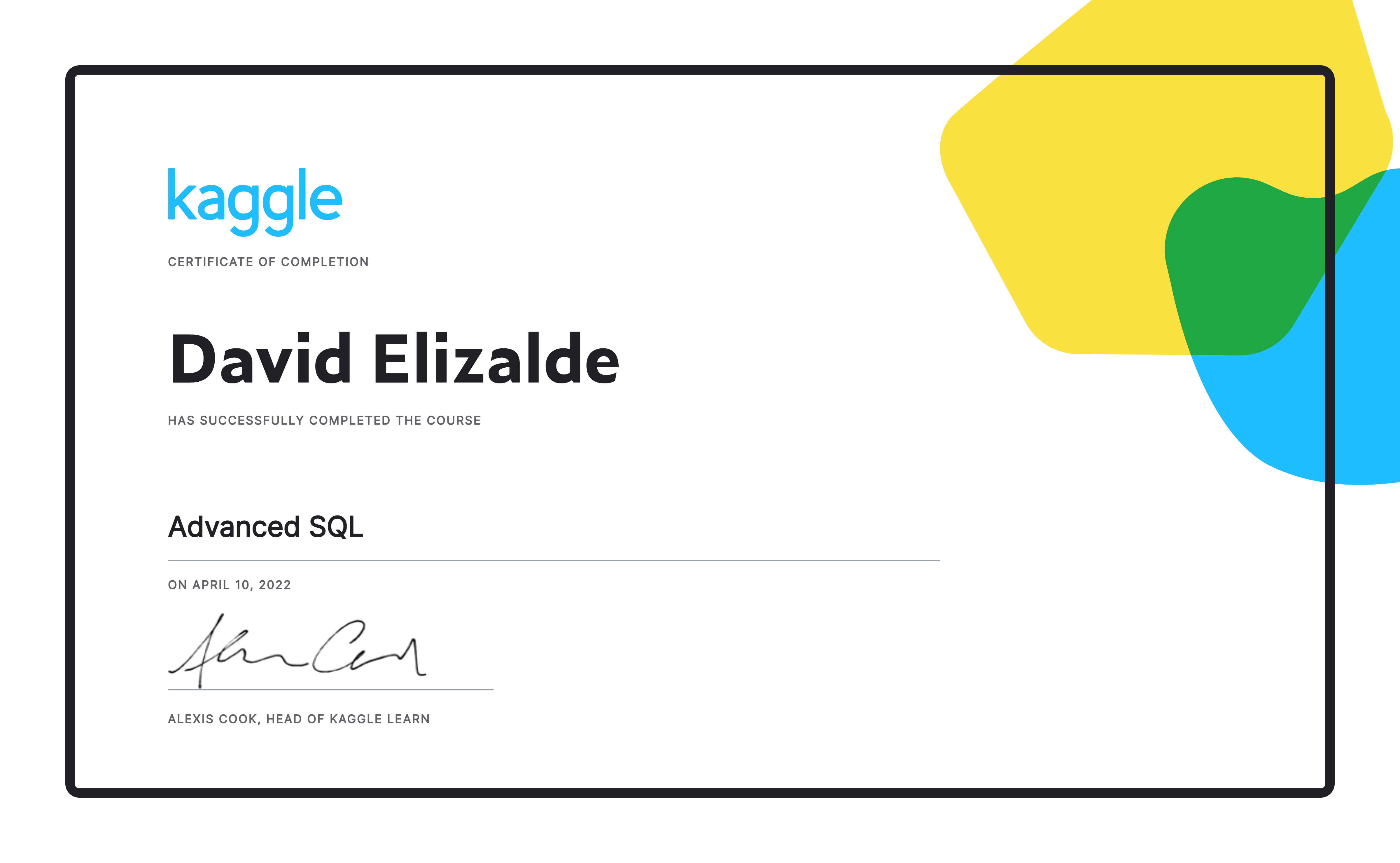 Advanced SQL