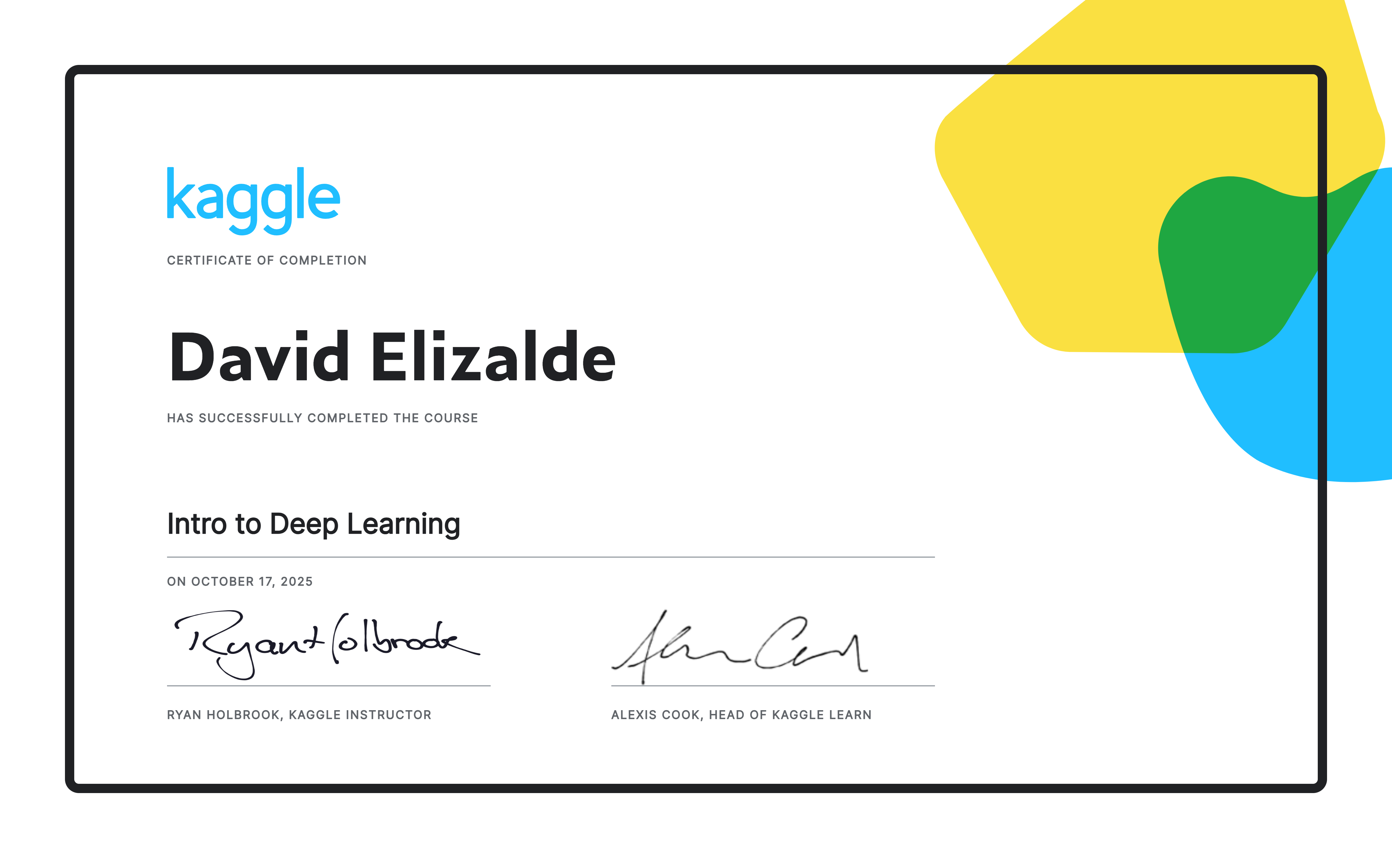 Intro to Deep Learning