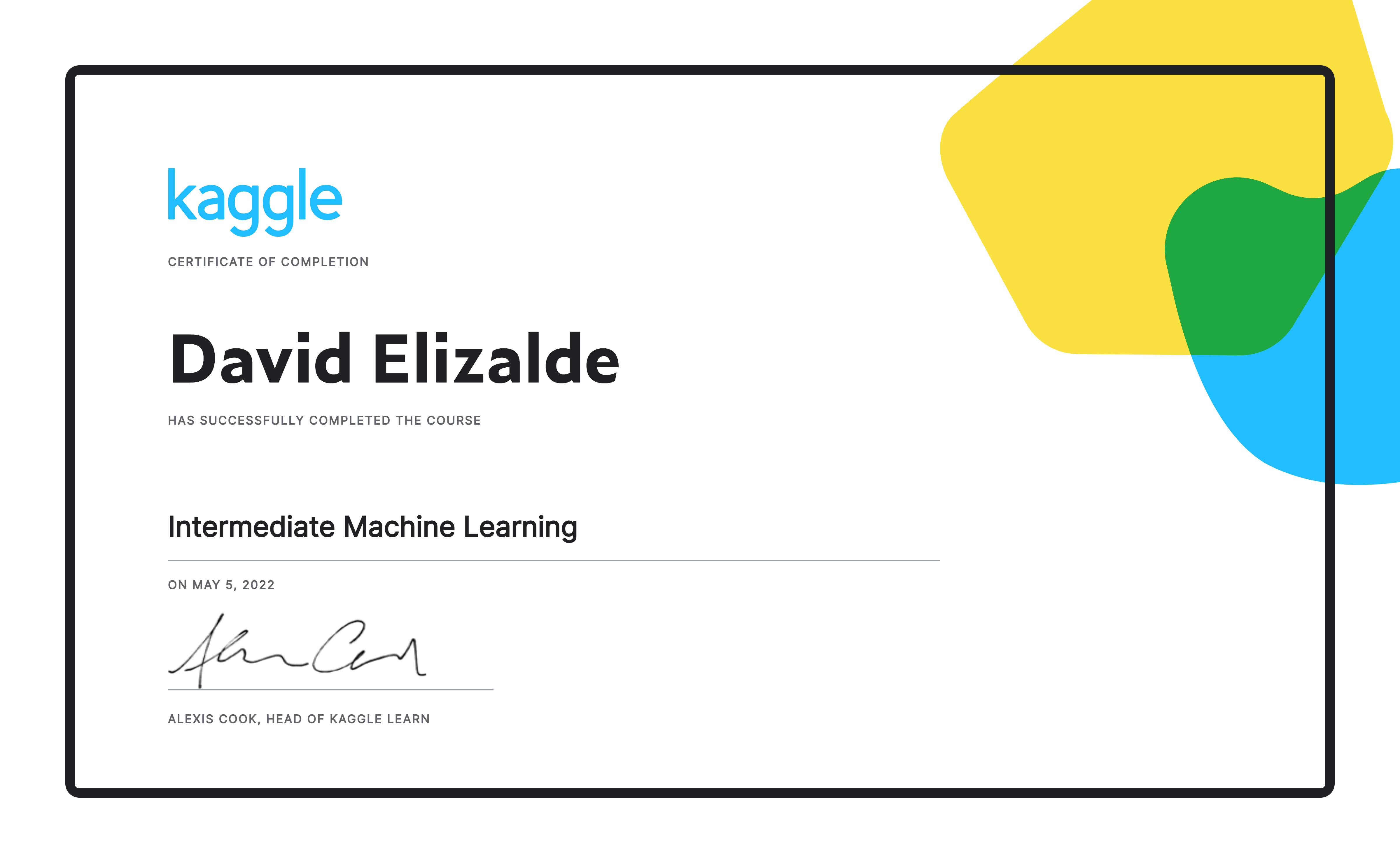 Intermediate Machine Learning
