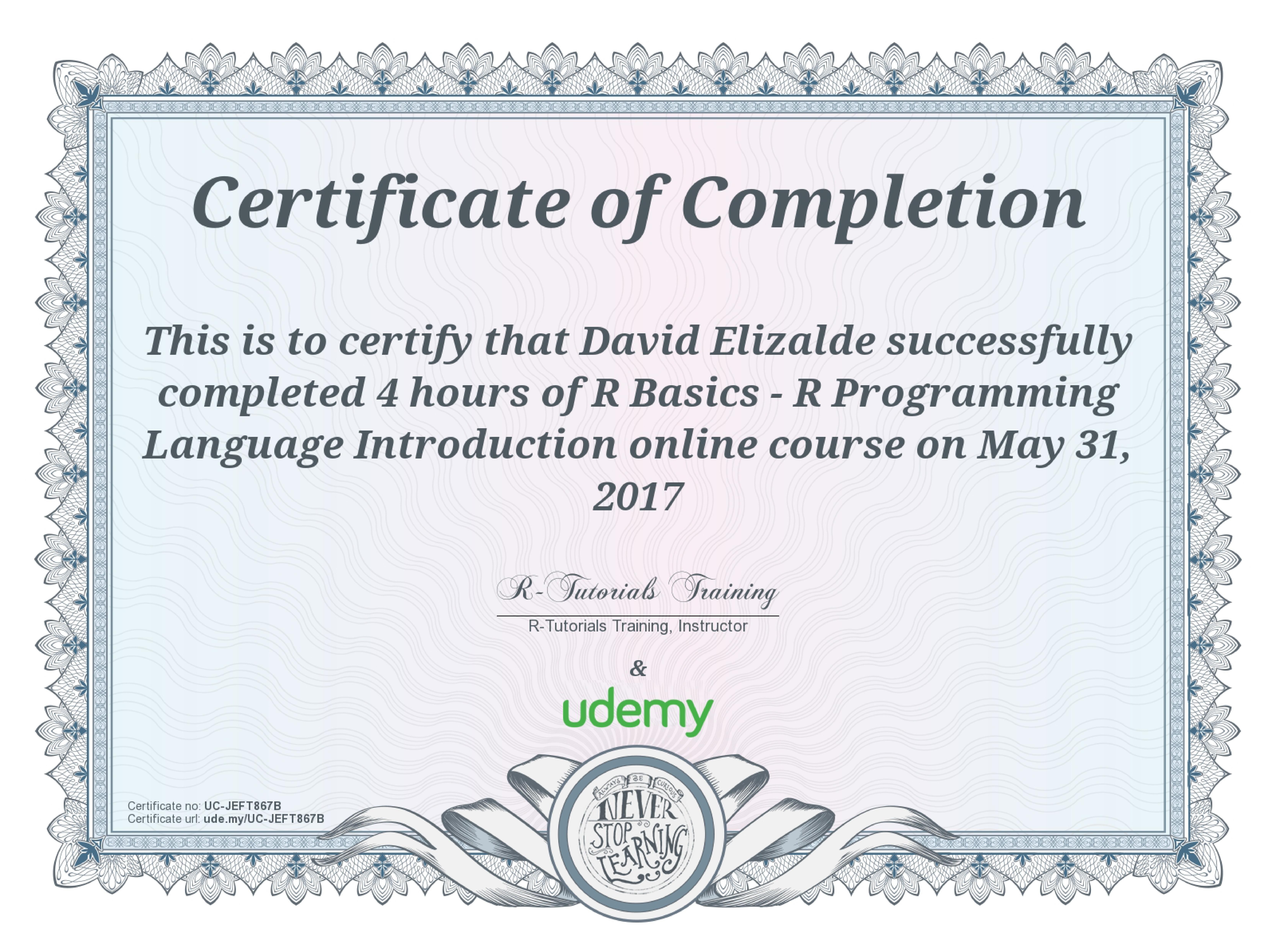 R Basics — R Programming Language Introduction