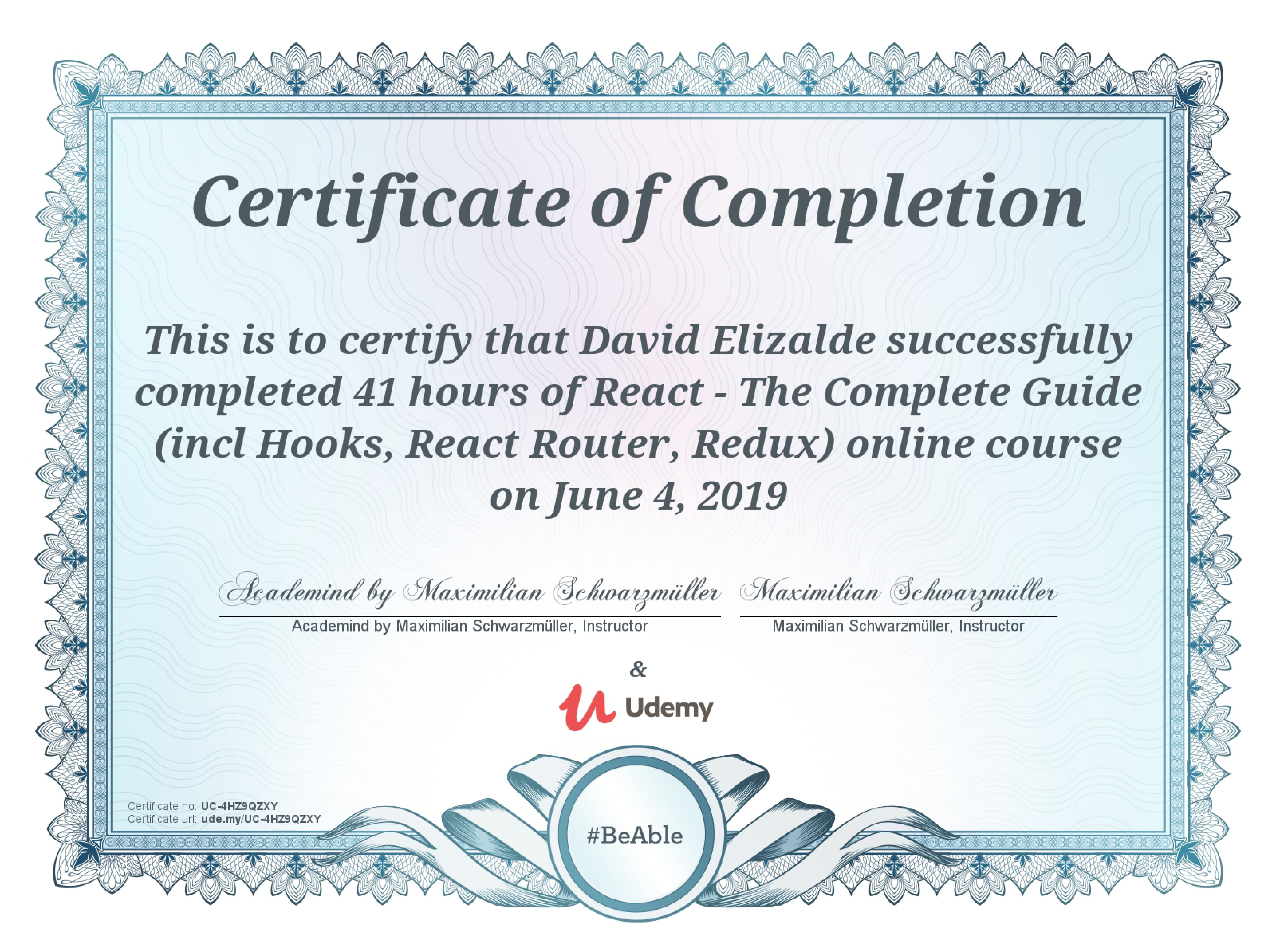 React — The Complete Guide (Hooks, Router, Redux)